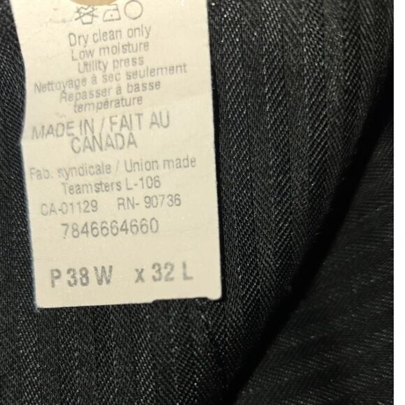 CALVIN KLEIN SLIM FIT 100% WOOL P38W X32 L - Picture 7 of 7